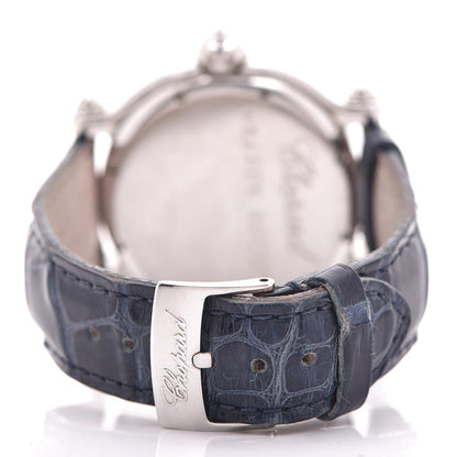 Chopard Stainless Steel Alligator Diamond 38mm Happy Sport Snowflake Quartz Watch 5 of 7