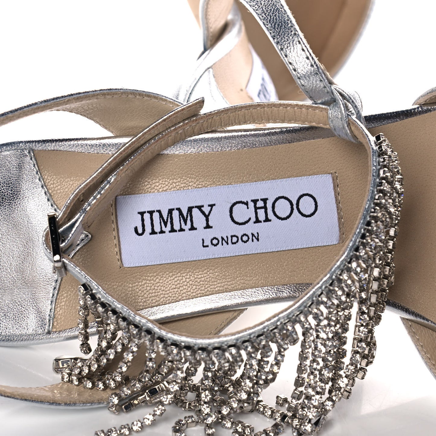 Metallic Calfskin Birtie 85 Pumps 38.5 Silver