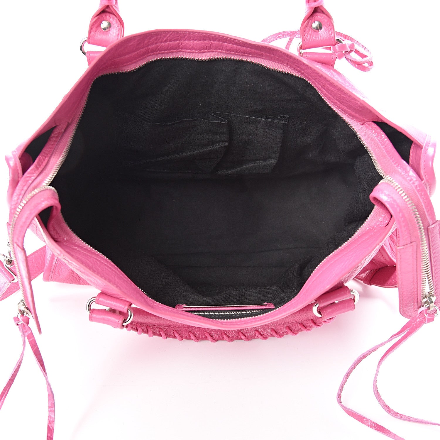 Balenciaga Agneau Classic Silver Hardware City Rose Flamingo 4 of 11
