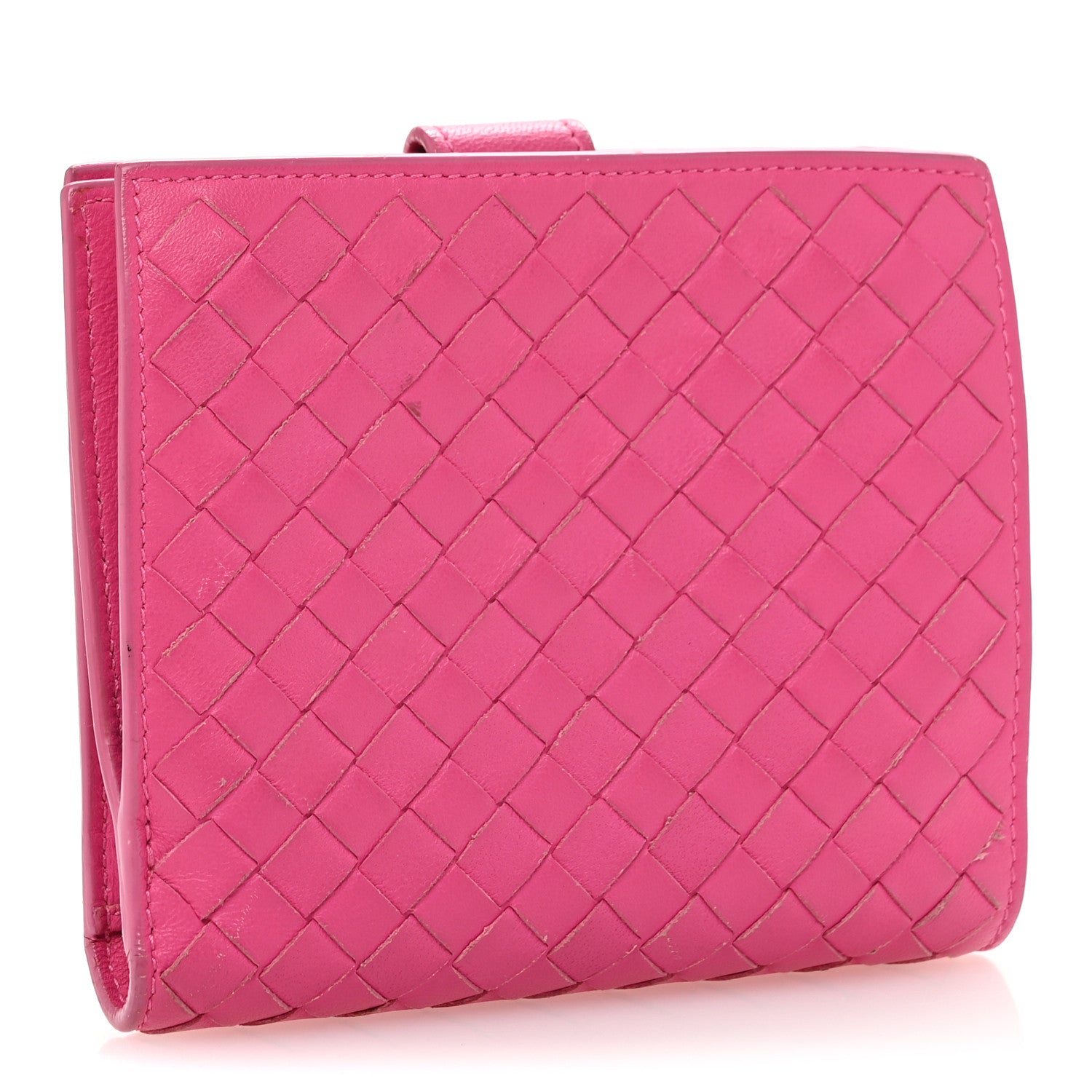 Bottega Veneta Nappa Intrecciato Mini Wallet Violet Fuxia 3 of 10