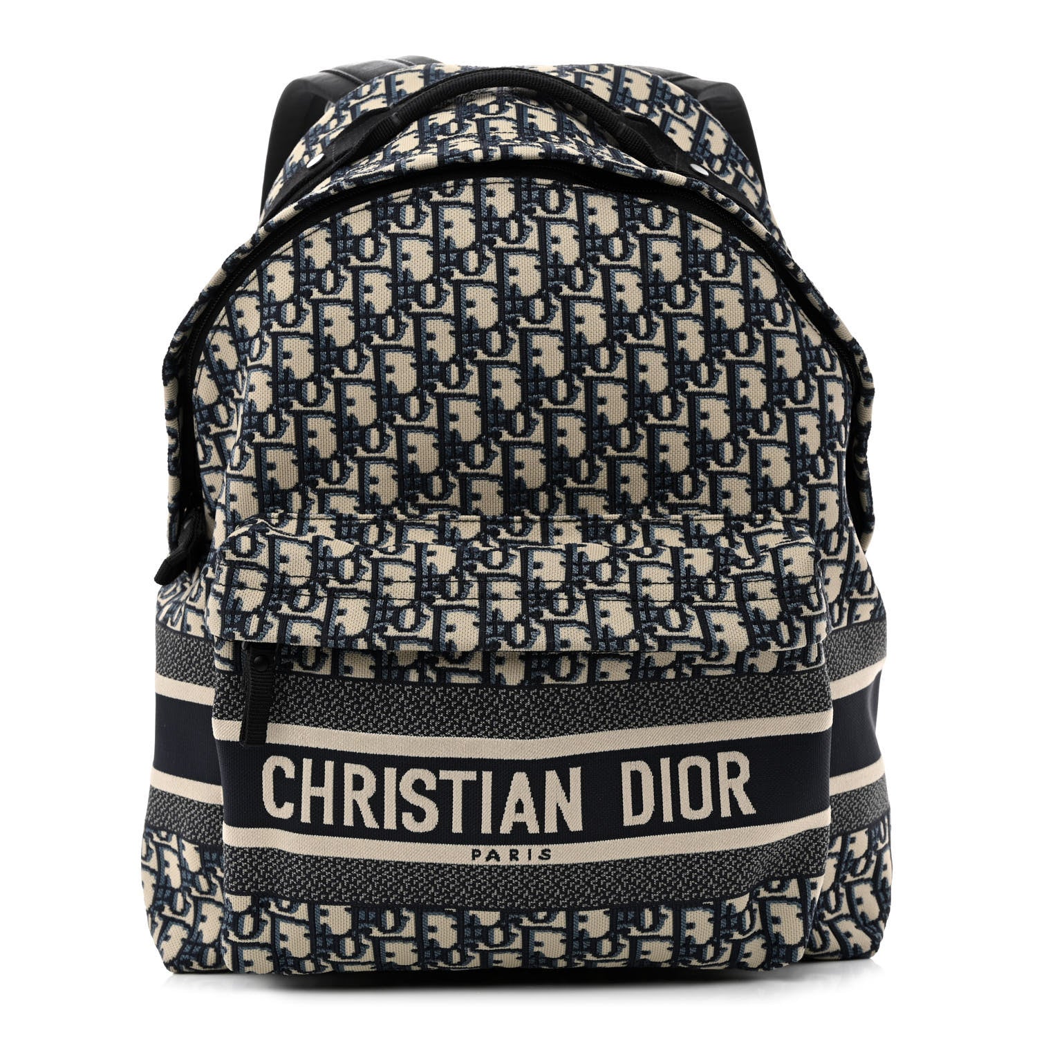 Christian Dior Oblique Diortravel Backpack Blue 1 of 10