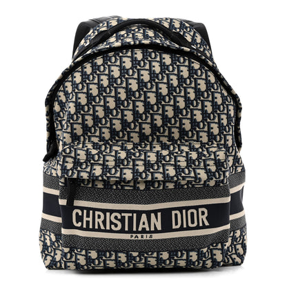 Christian Dior Oblique Diortravel Backpack Blue 1 of 10