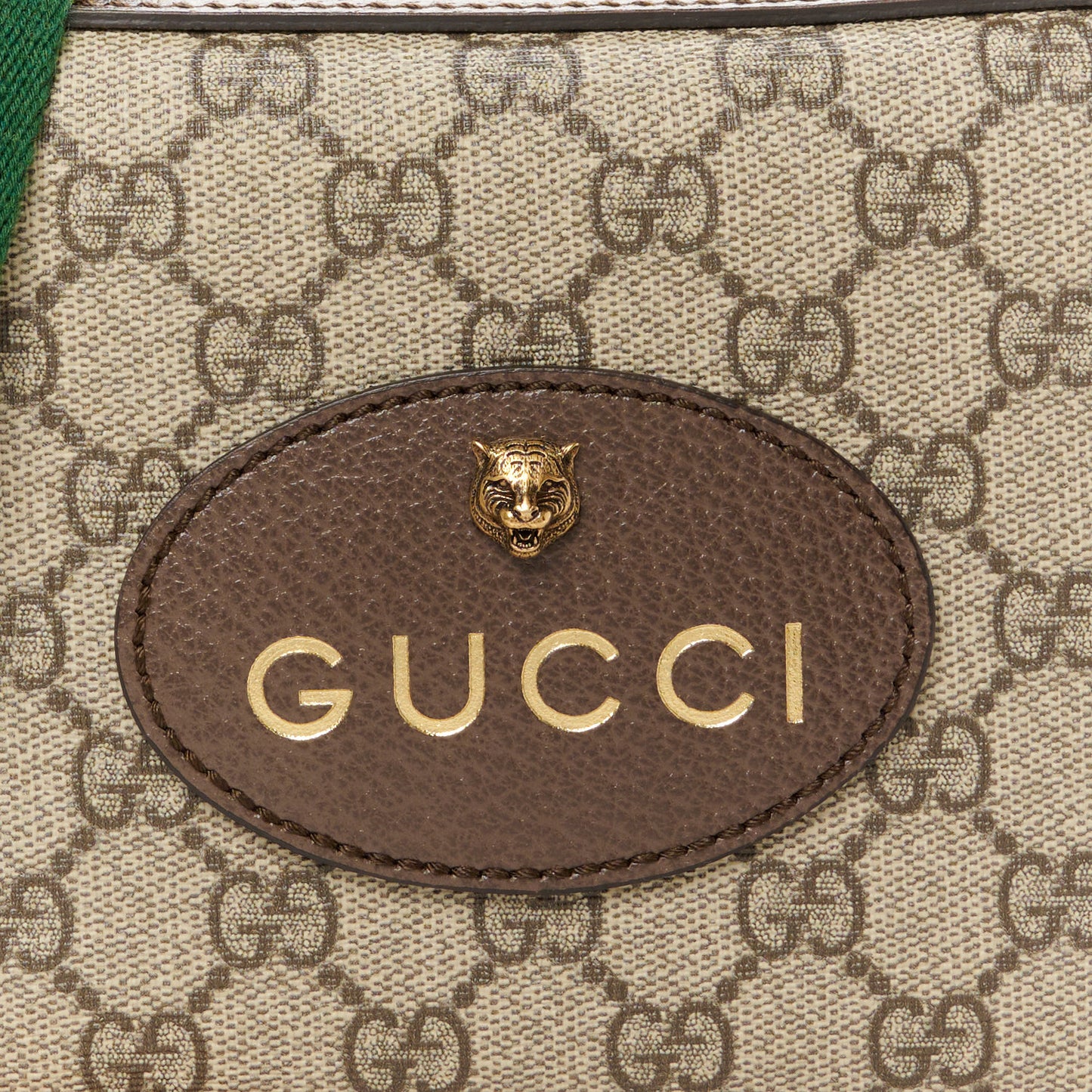 GG Supreme Monogram Web Neo Vintage Shoulder Bag Beige New Acero Crop