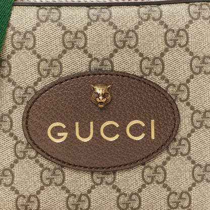 Gucci GG Supreme Monogram Web Neo Vintage Shoulder Bag Beige New Acero Crop 8 of 11