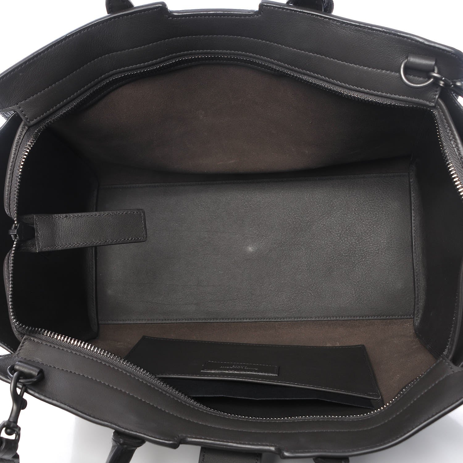 Saint Laurent Calfskin Crocodile Embossed Small Monogram Downtown Cabas Earth 6 of 10