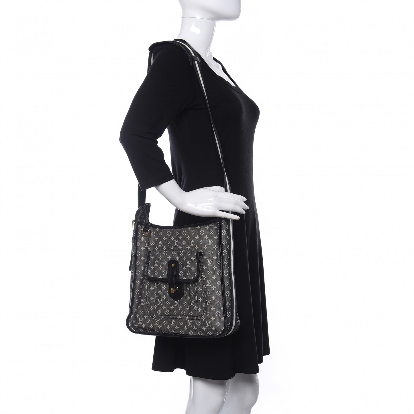 Mini Monogram Besace Mary Kate Black