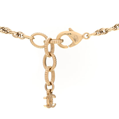 Chanel Pearl CC Round Pendant Necklace Gold 5 of 6
