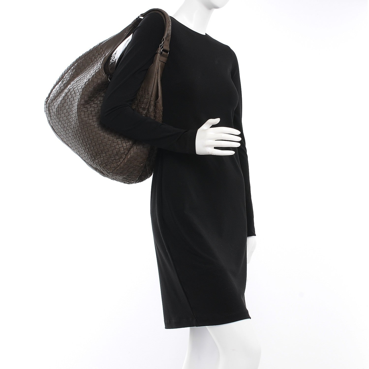 Bottega Veneta Nappa Intrecciato Large Campana Ash Scuro 2 of 8