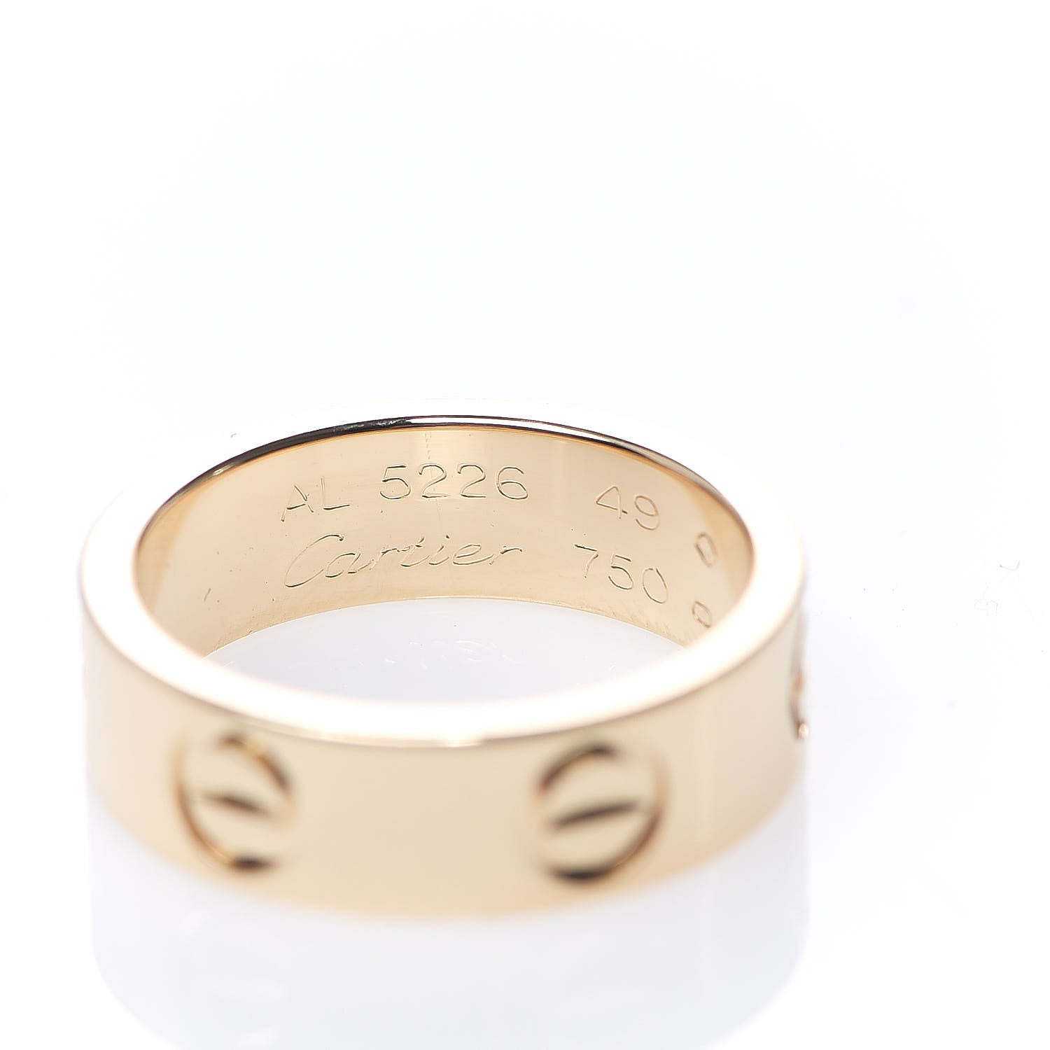 Cartier 18K Yellow Gold 5.5mm LOVE Ring 49 4.75 3 of 3