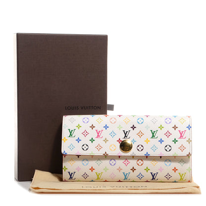 Louis Vuitton Monogram Multicolor Sarah Wallet White Citron 8 of 8