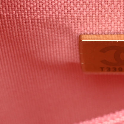 Chanel Shiny Aged Calfskin Quilted Nano Kelly Shopper Coral Pink 7 of 10
