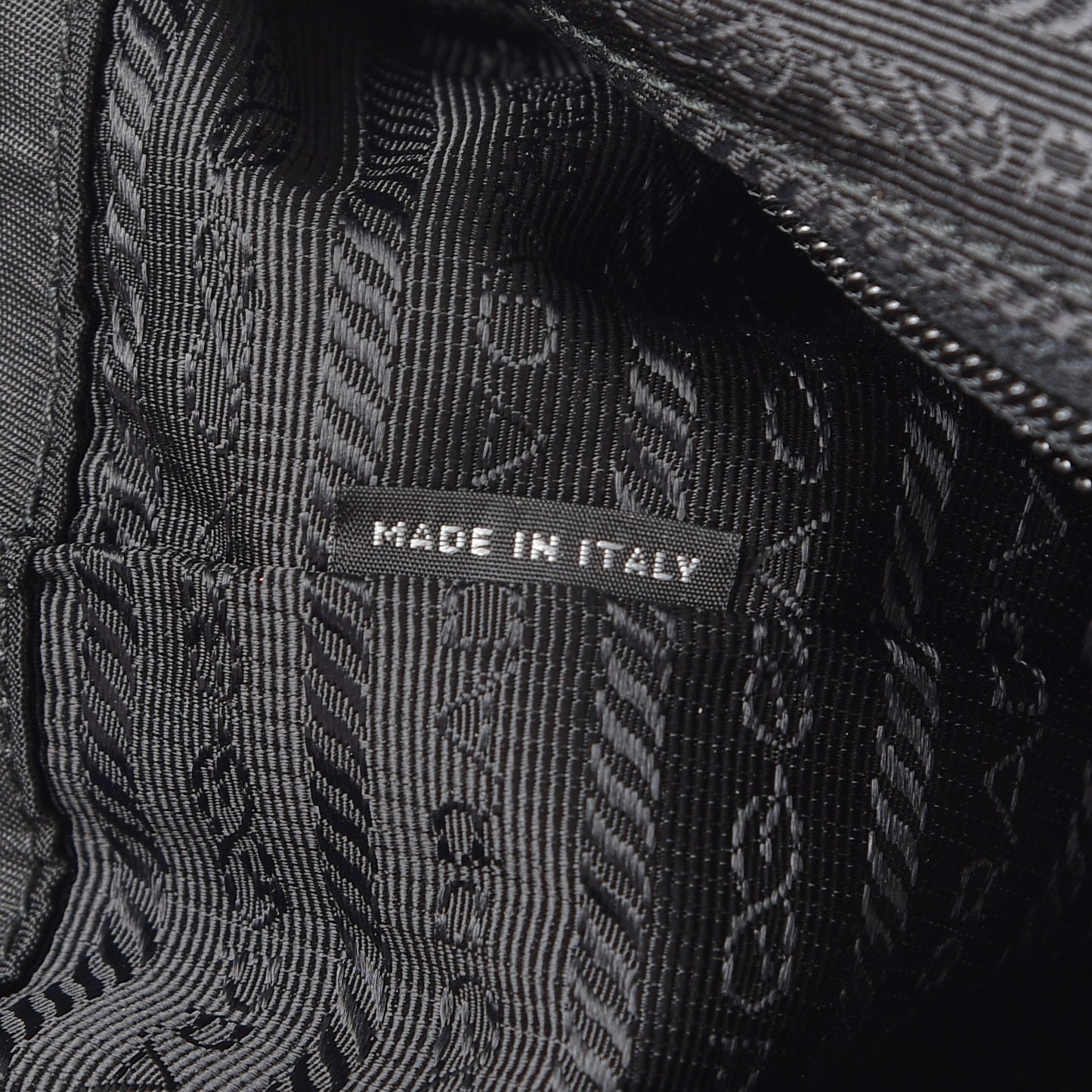 Tessuto Nylon Leopard Print Backpack Black Miele