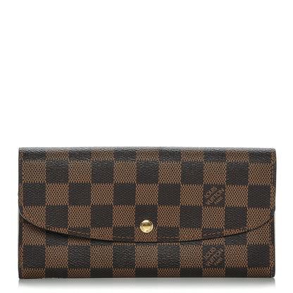 Louis Vuitton Damier Ebene Emilie Wallet 1 of 6