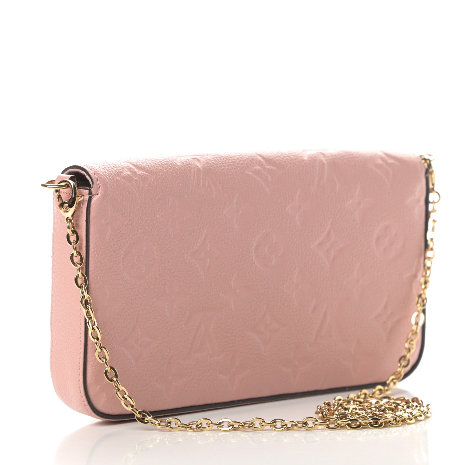 Louis Vuitton Empreinte Pochette Felicie Chain Wallet Rose Poudre 4 of 15