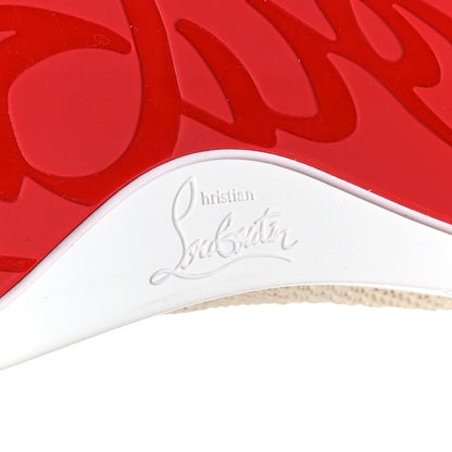 Christian Louboutin Calfskin Mens Junior Orlato Flat Sneakers 44 Natural 6 of 9