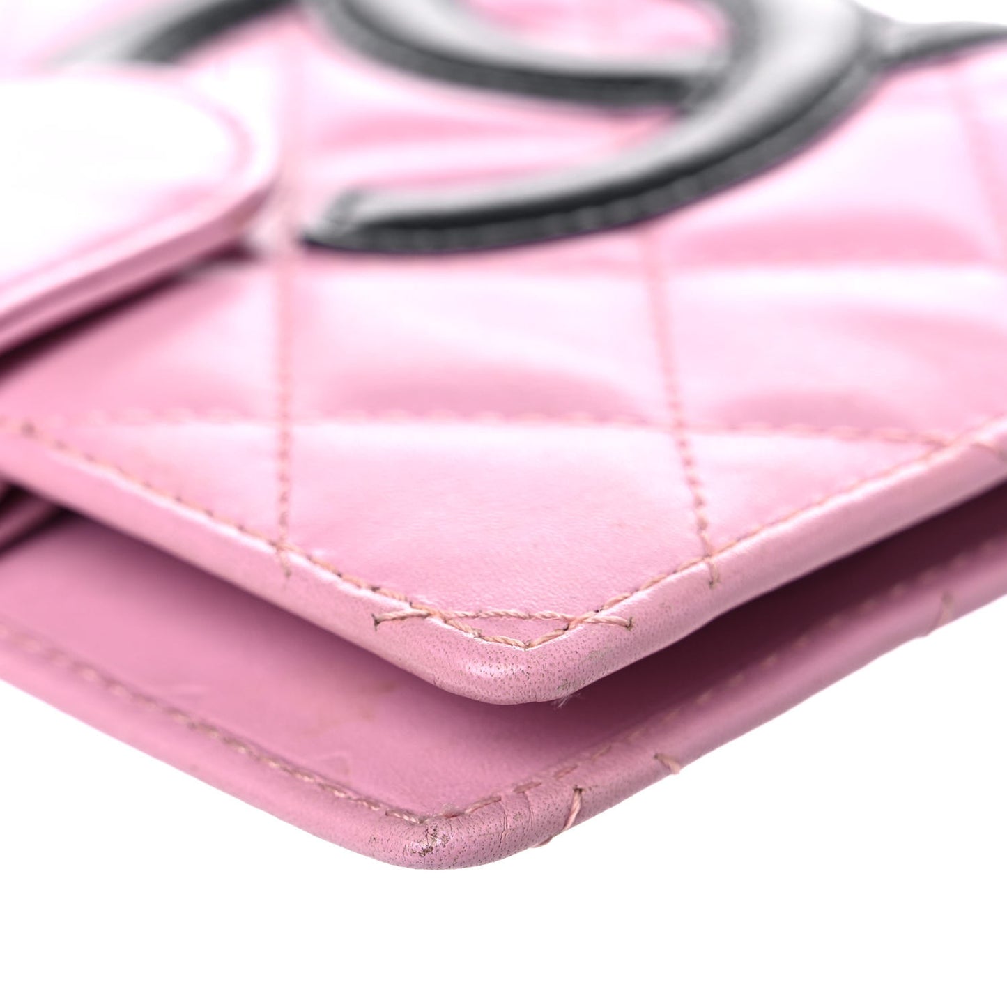 Calfskin Quilted Small Cambon Agenda Planner Pink