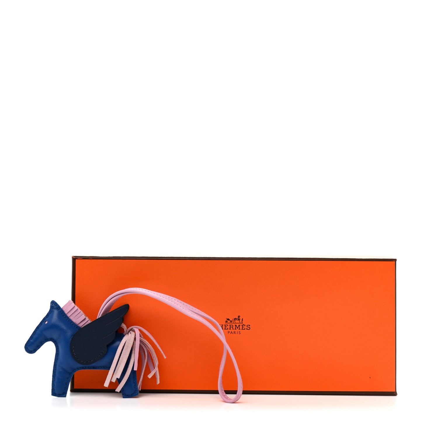 Milo Lambskin Grigri Rodeo Pegase Horse Bag Charm PM Bleu France Mauve Sylvestre Bleu Saphir