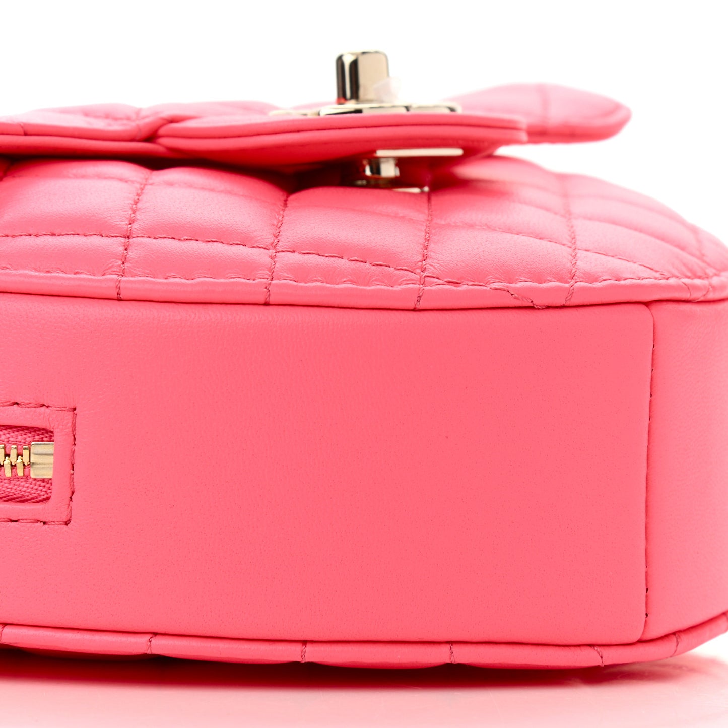Lambskin Quilted CC In Love Heart Bag Pink