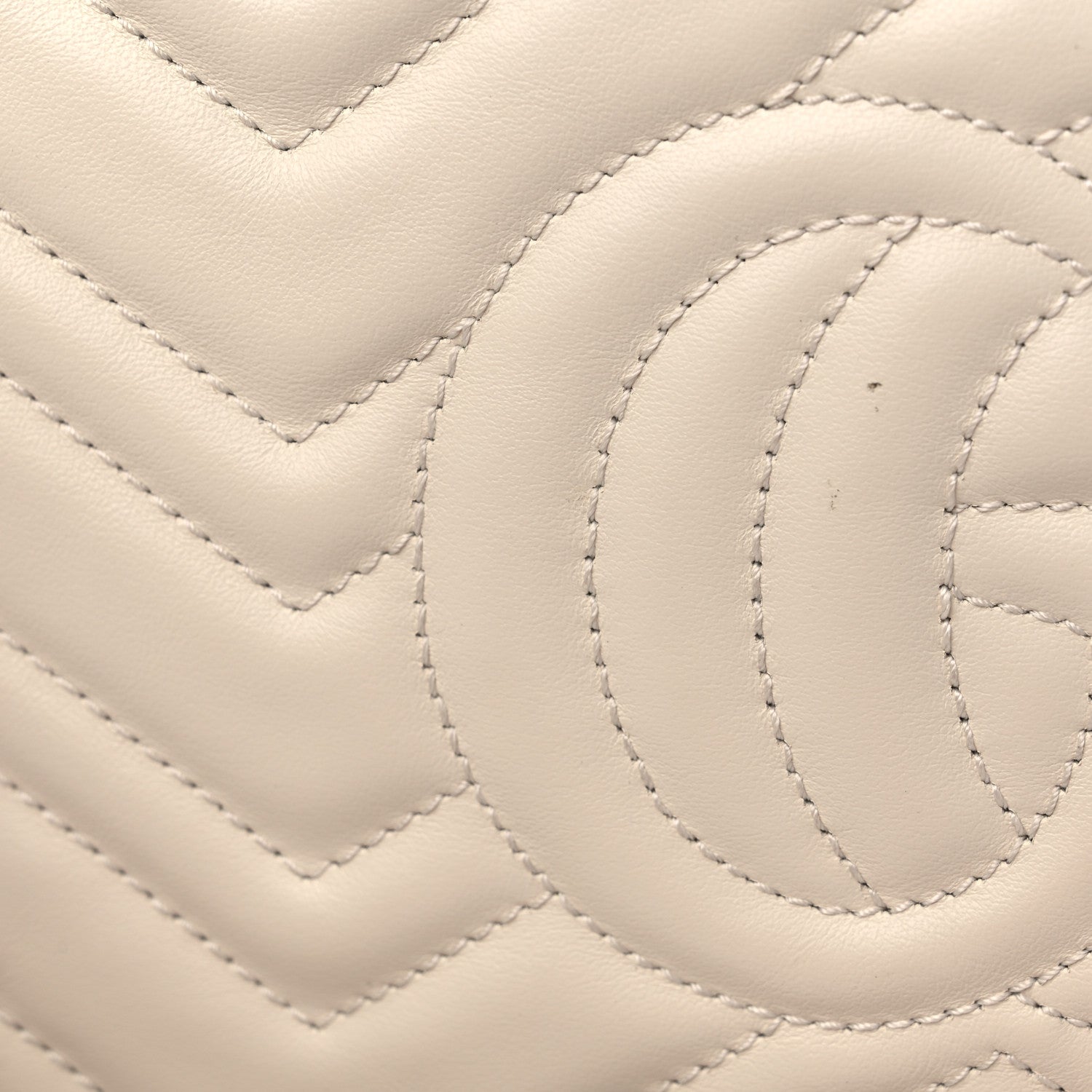 Gucci Calfskin Matelasse Small GG Marmont Chain Shoulder Bag White 12 of 12