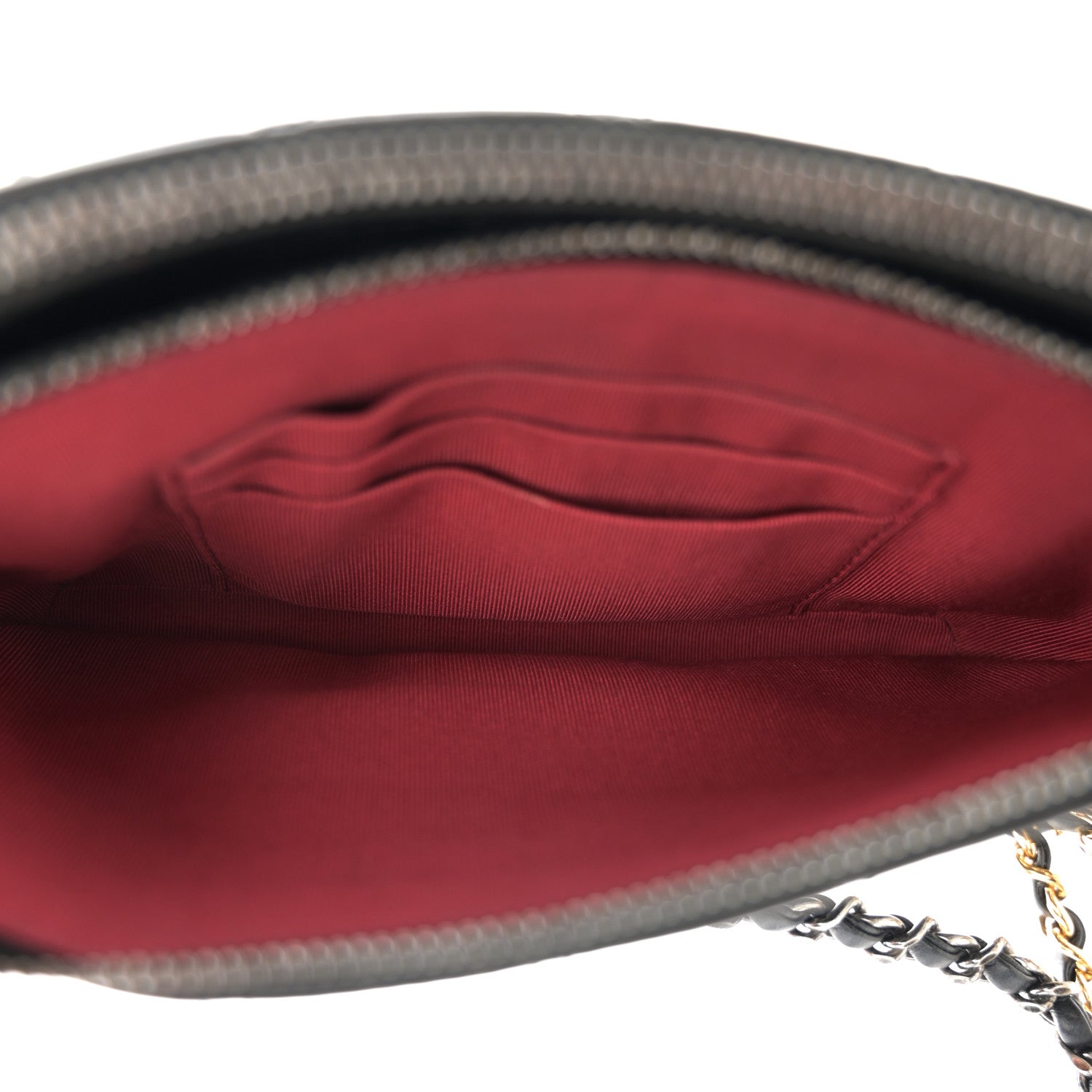 Chanel Aged Calfskin Quilted Small Gabrielle Clutch With Chain Black 7 of 15