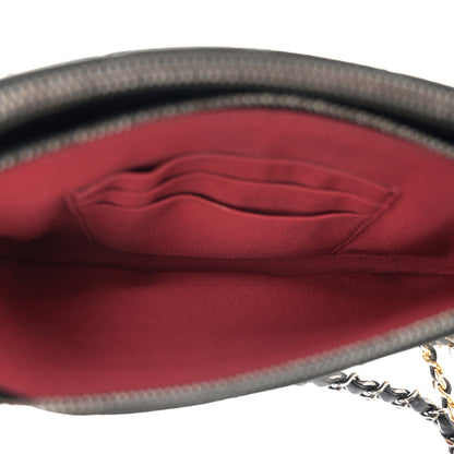 Chanel Aged Calfskin Quilted Small Gabrielle Clutch With Chain Black 7 of 15
