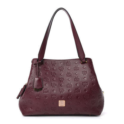 MCM Calfskin Ottomar Monogram Essential Hobo Rustic Brown 1 of 11