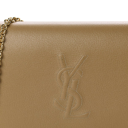 Saint Laurent Calfskin Belle de Jour Chain Clutch Beige 9 of 12