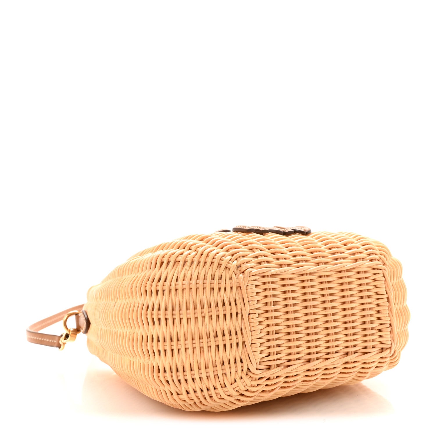 Miu Miu Wicker Wander Hobo Tan 4 of 10