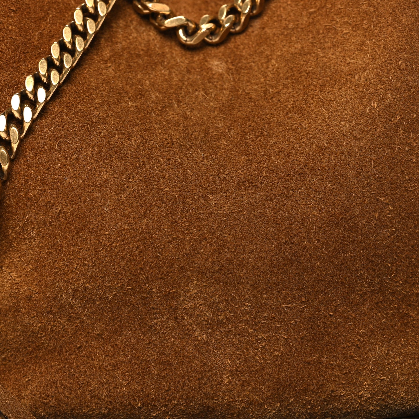 Suede Calfskin Fringe Baby Emmanuelle Bucket Light Ochre