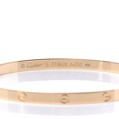 Cartier 18K Yellow Gold Small LOVE Bracelet 15 4 of 6