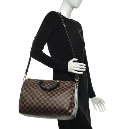 Louis Vuitton Damier Ebene Speedy Bandouliere 35 2 of 7