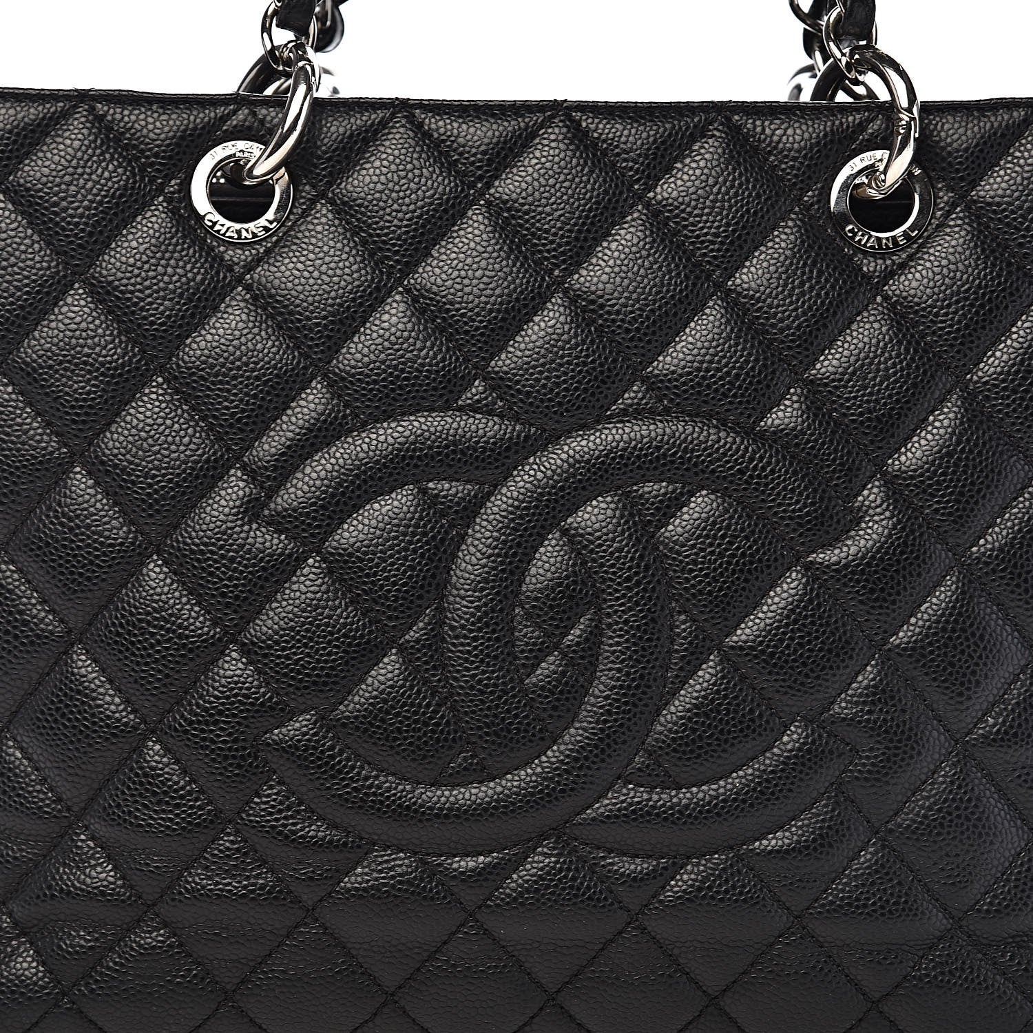 Chanel Caviar Quilted Grand Shopping Tote GST Black 11 of 11