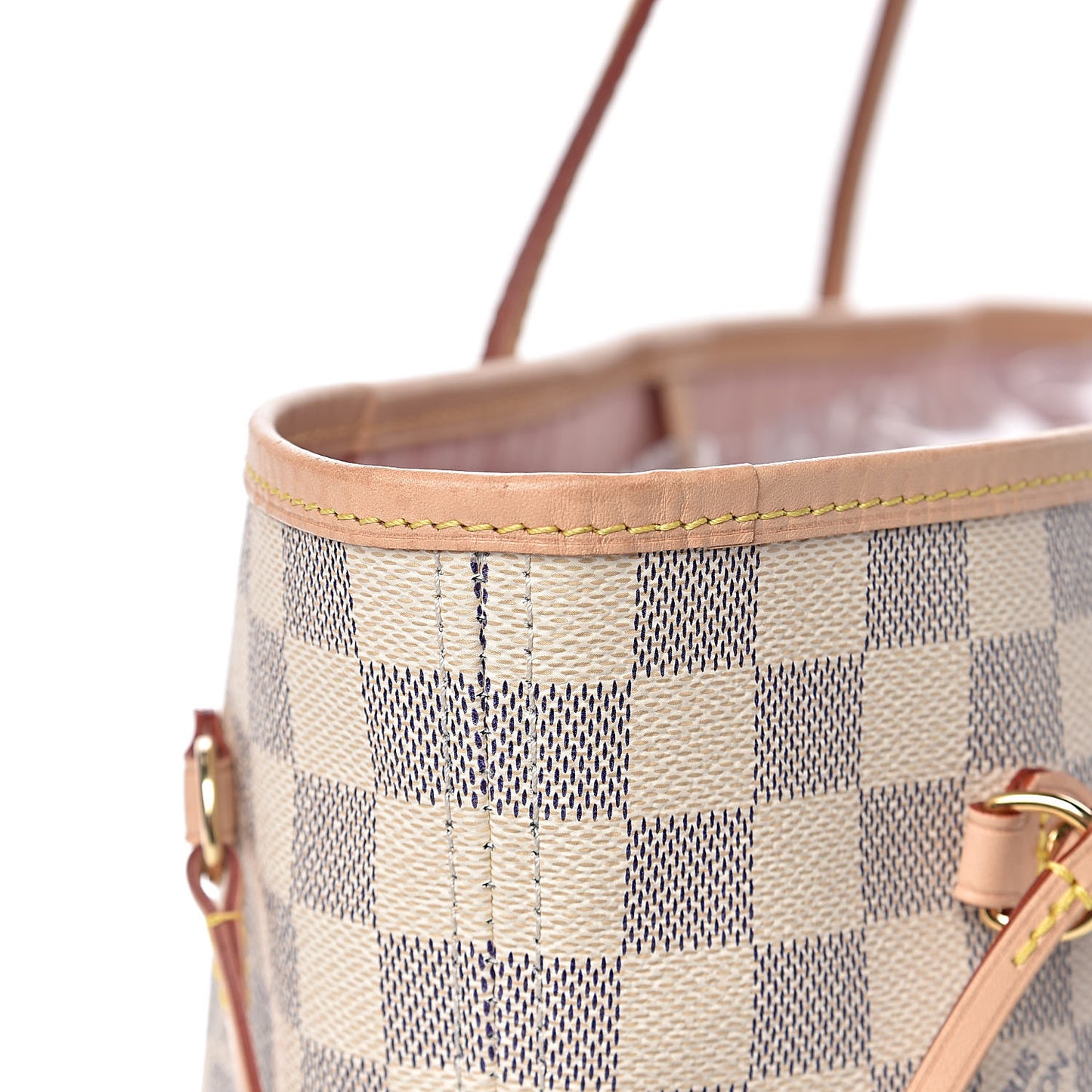 Damier Azur Neo Neverfull MM Rose Ballerine