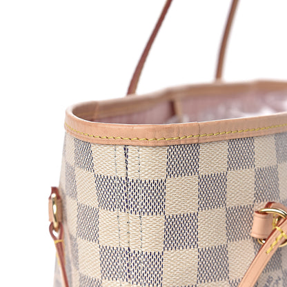Louis Vuitton Damier Azur Neo Neverfull MM Rose Ballerine 15 of 18