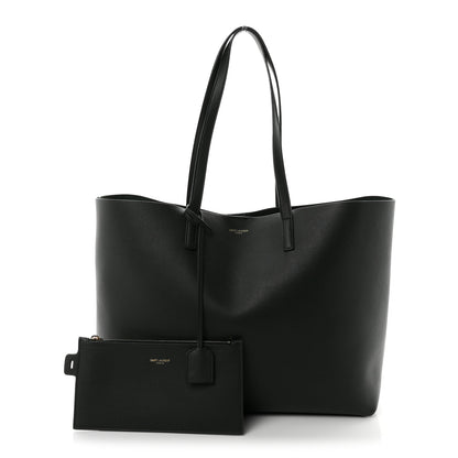Saint Laurent Calfskin Large Shopping Tote Dark Green 3 of 11
