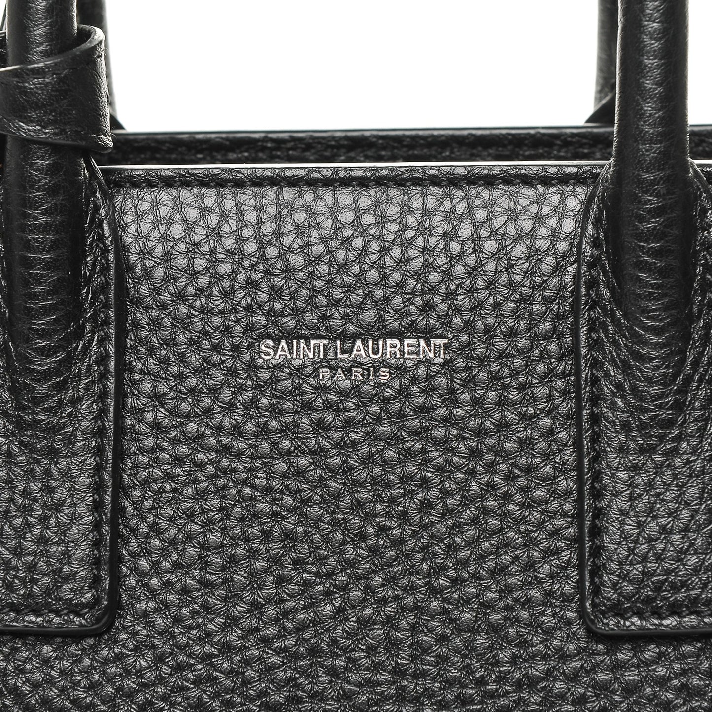 Grained Calfskin Nano Sac De Jour Black