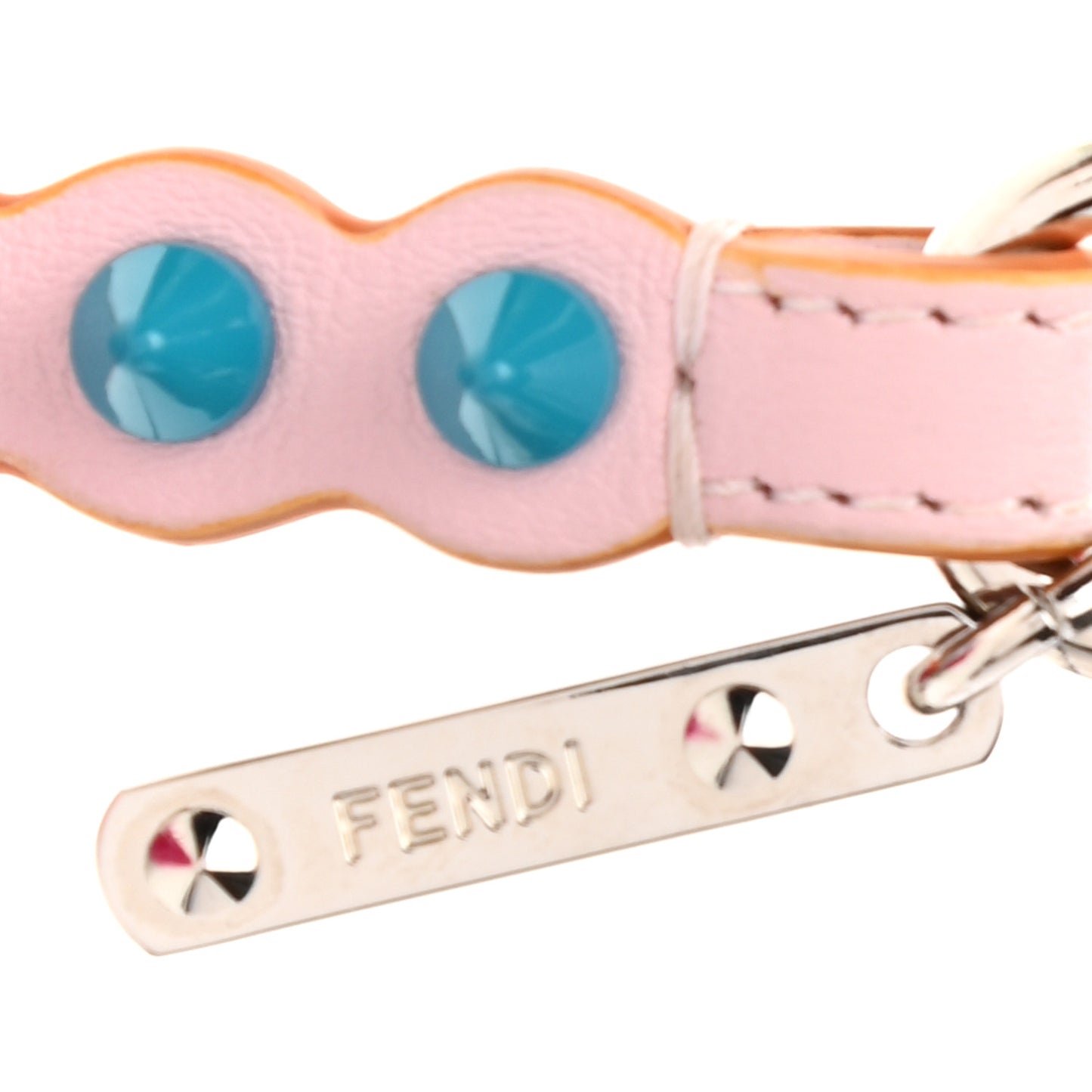 Mink Fur Calfskin Fun Fair Bag Charm Multicolor