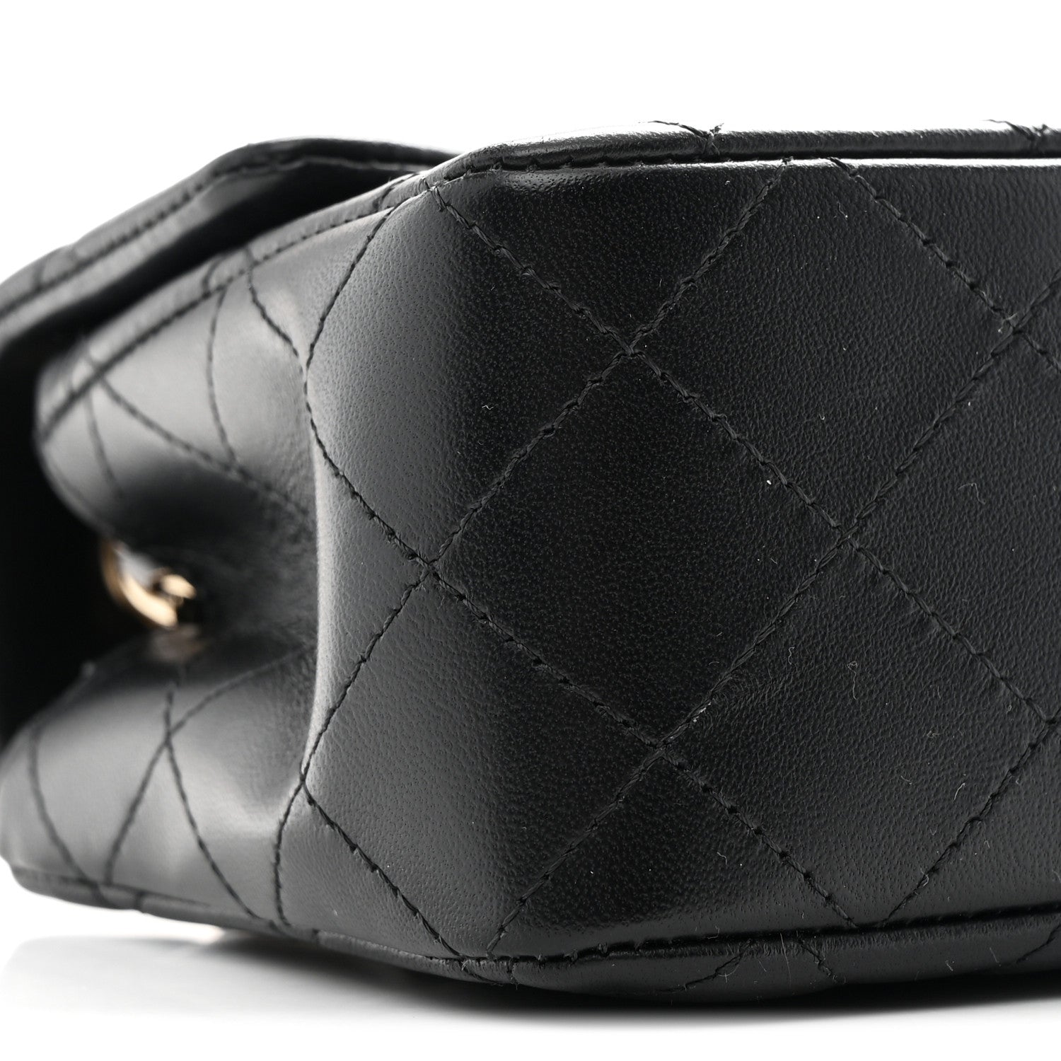 Chanel Lambskin Quilted Mini Rectangular Flap Black 9 of 11