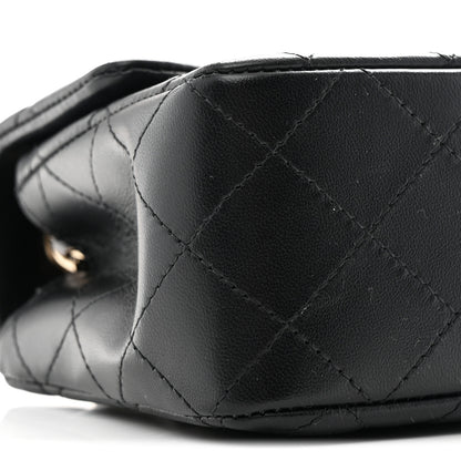 Chanel Lambskin Quilted Mini Rectangular Flap Black 9 of 11