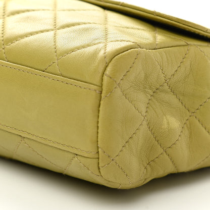 Chanel Lambskin Quilted Flap Clutch Light Green 12 of 15