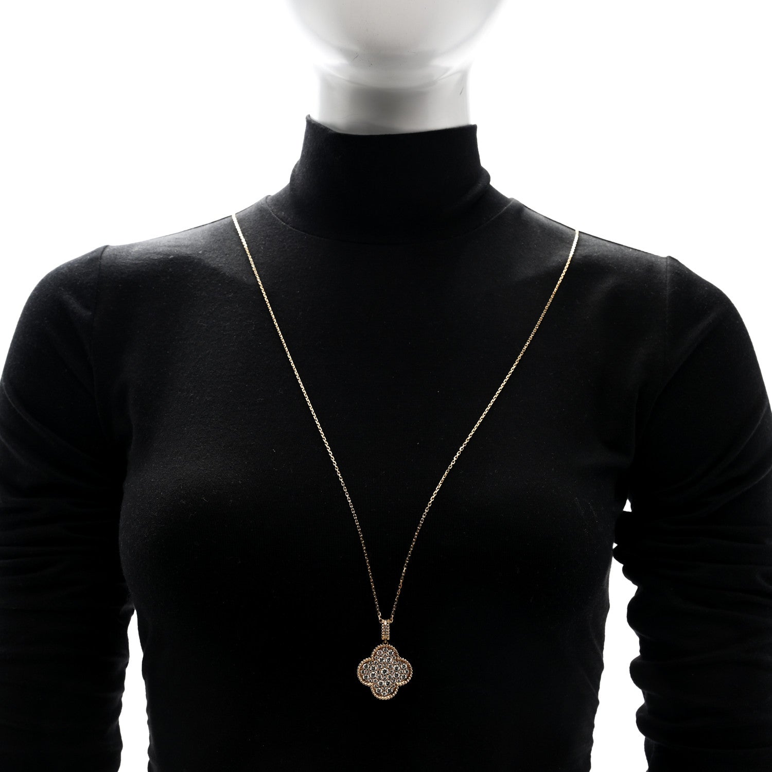 Van Cleef & Arpels 18K Yellow Gold Diamond Magic Alhambra Long Necklace 2 of 5