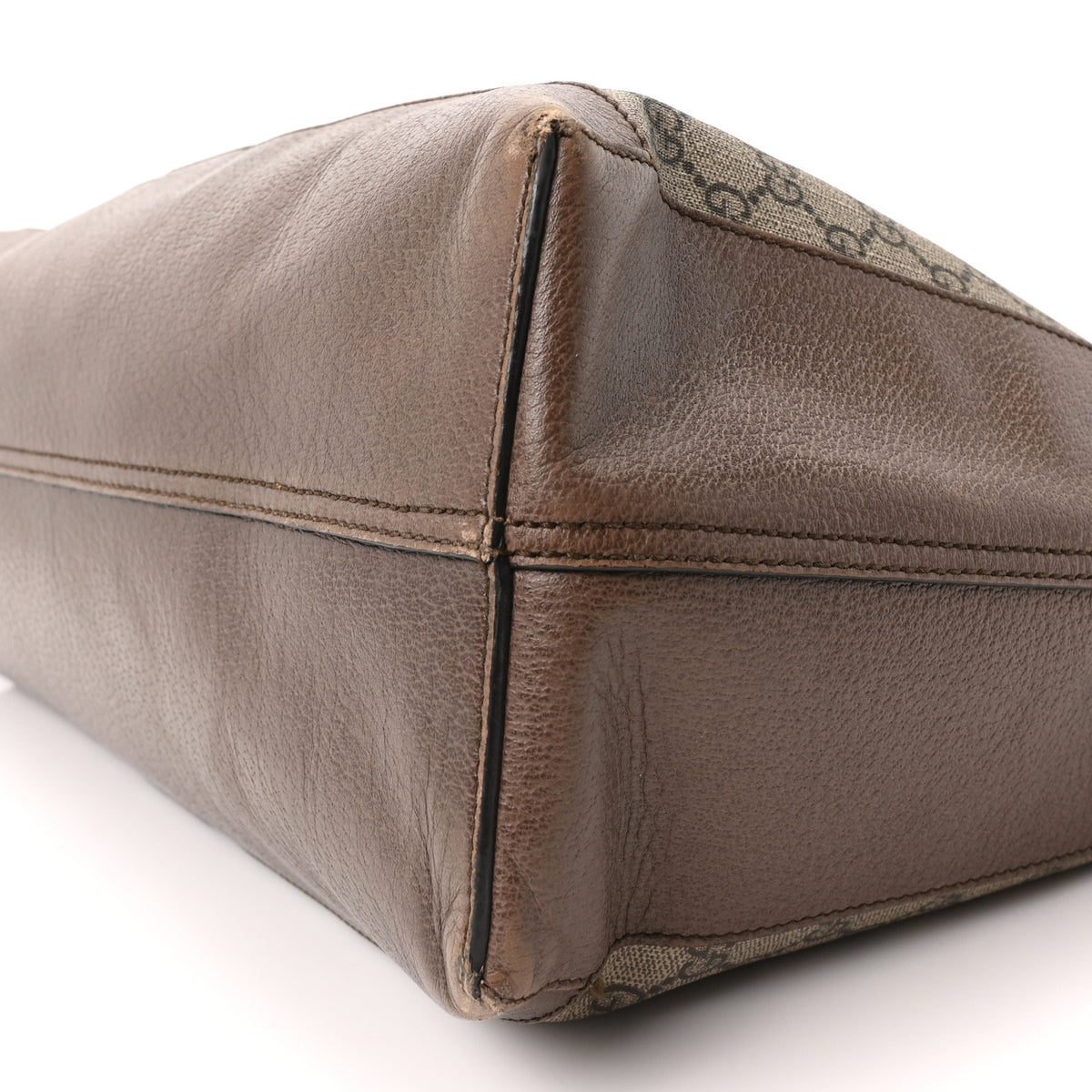 GG Supreme Monogram Web Ophidia Tote Brown