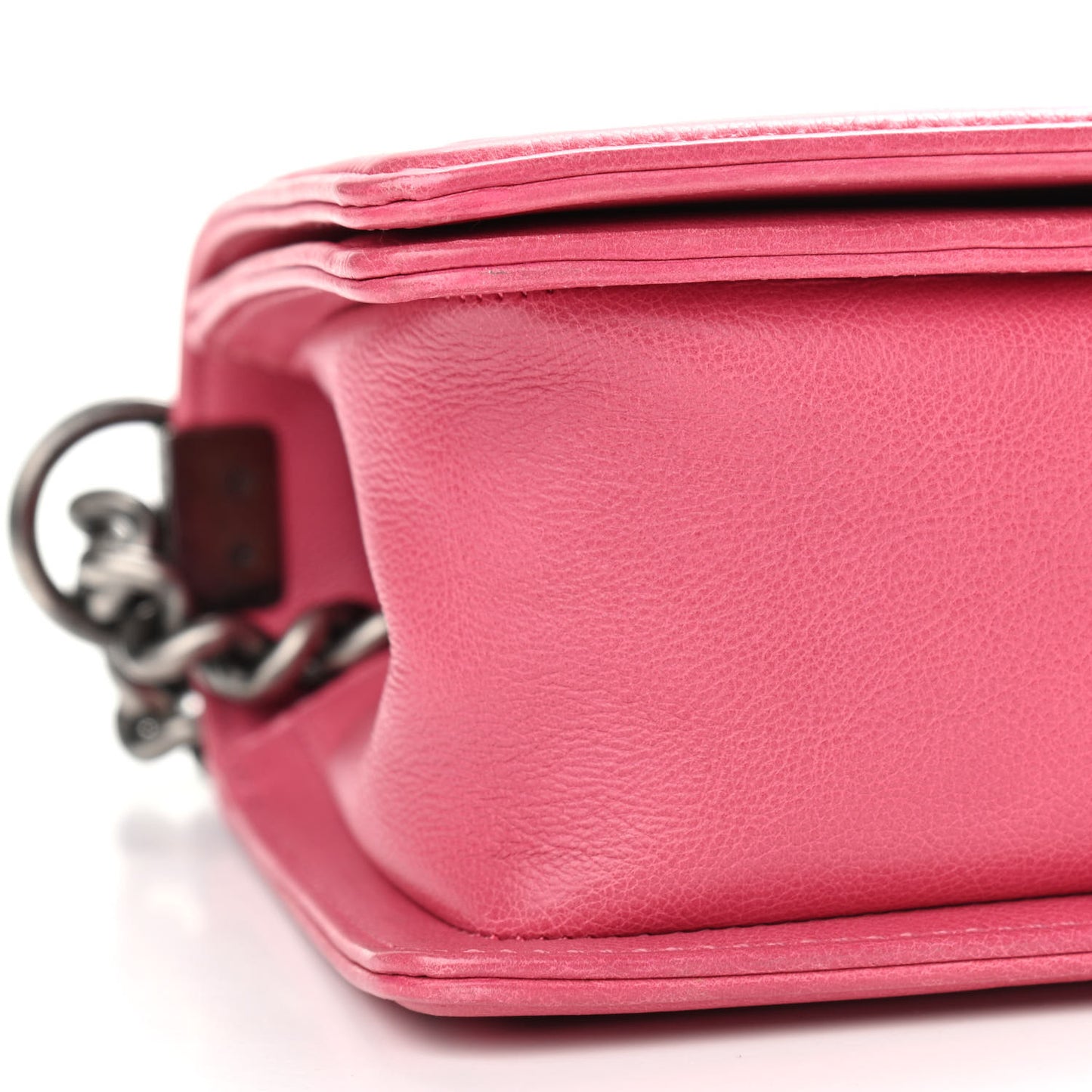 Calfskin Quilted Medium Boy Flap Pink