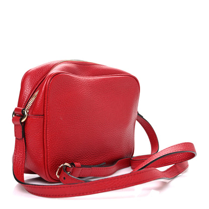 Gucci Pebbled Calfskin Small Soho Disco Bag Tabasco Red 3 of 10
