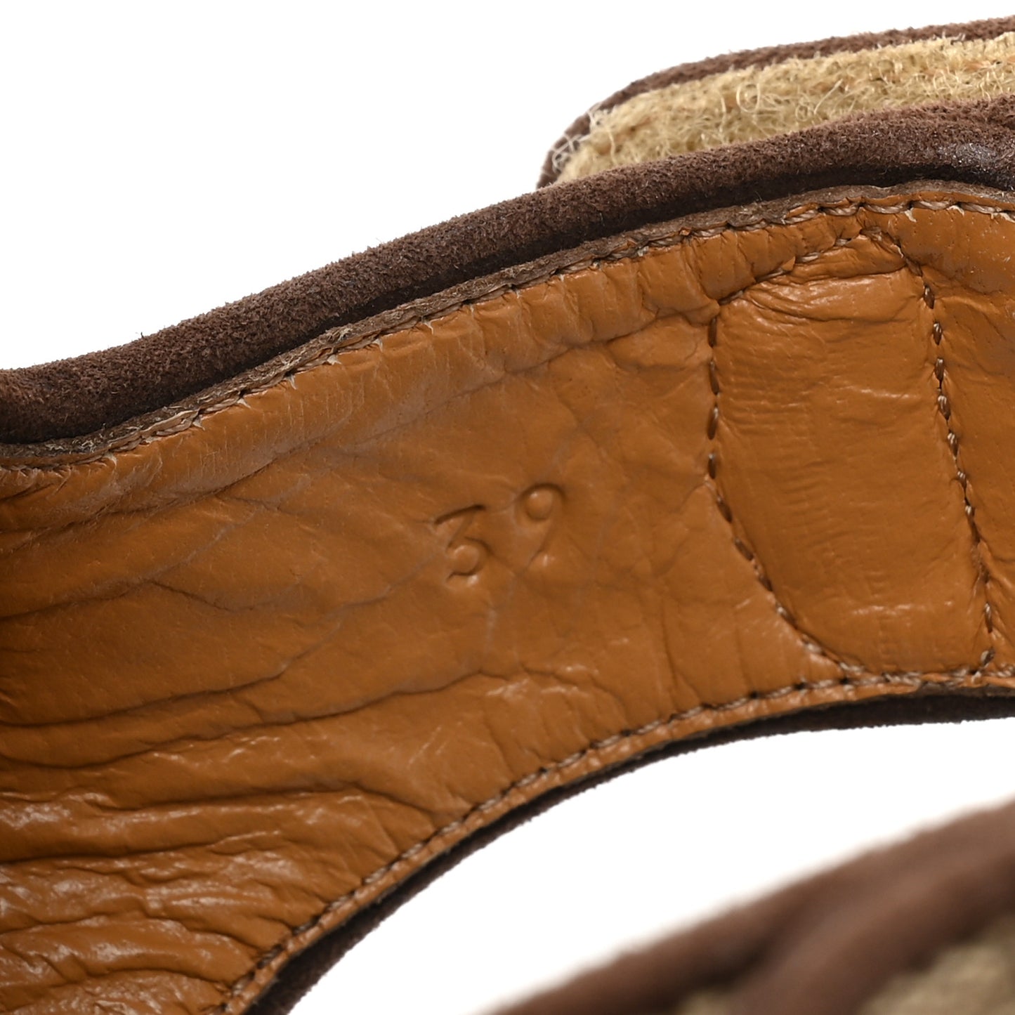 GG Monogram Lavaredo Eco Fabric Womens Slide Sandals With Straps 39 Beige Ebony Light Brown