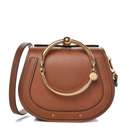 Chloe Calfskin Suede Small Nile Bracelet Bag Caramel 1 of 6
