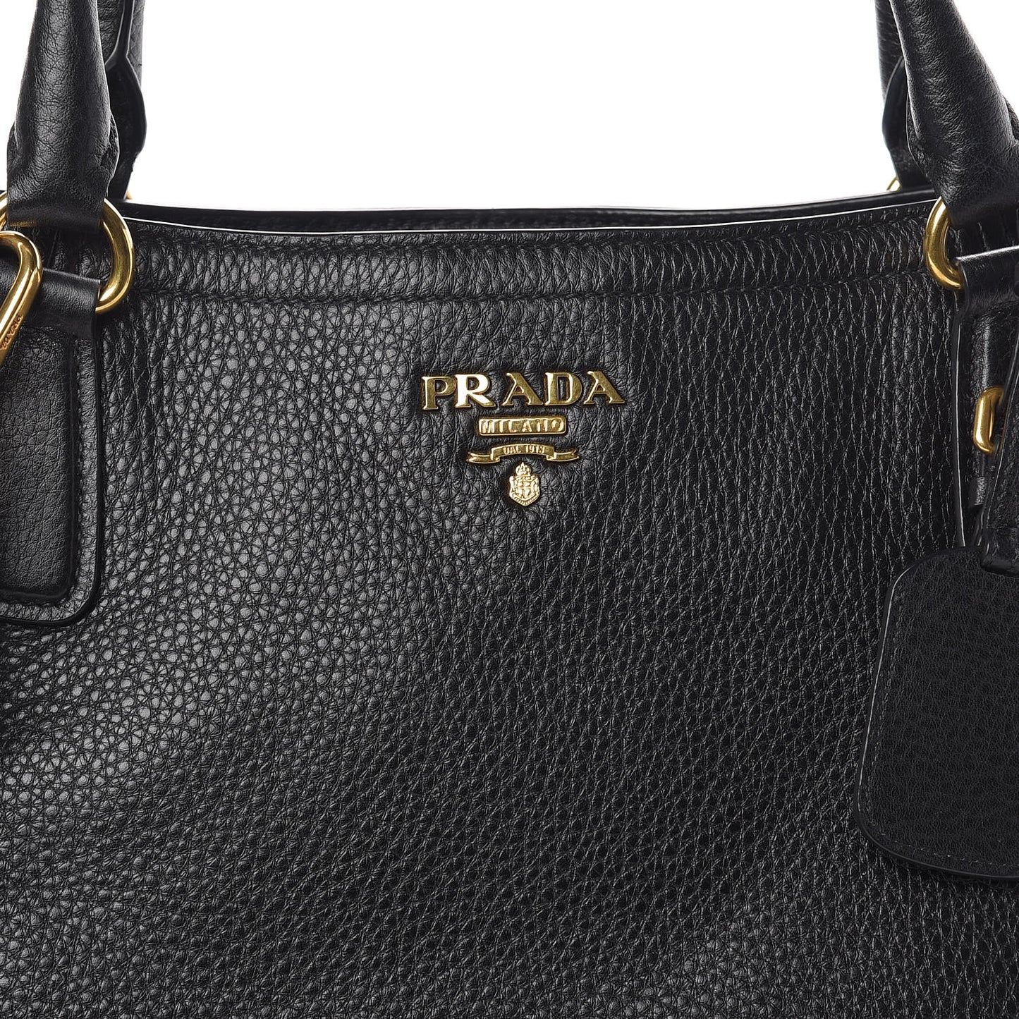 Vitello Daino Tote Black