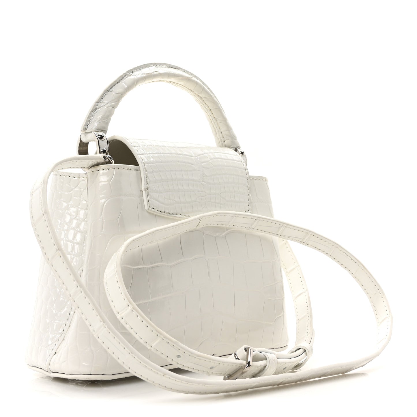 Crocodile Mini Capucines White