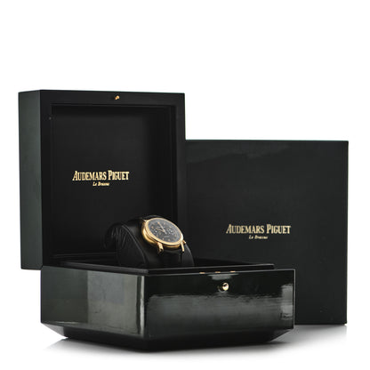 Audemars Piguet 18K Yellow Gold Alligator 41mm Jules Audemars Automatic Watch Black 25859BA 5 of 5