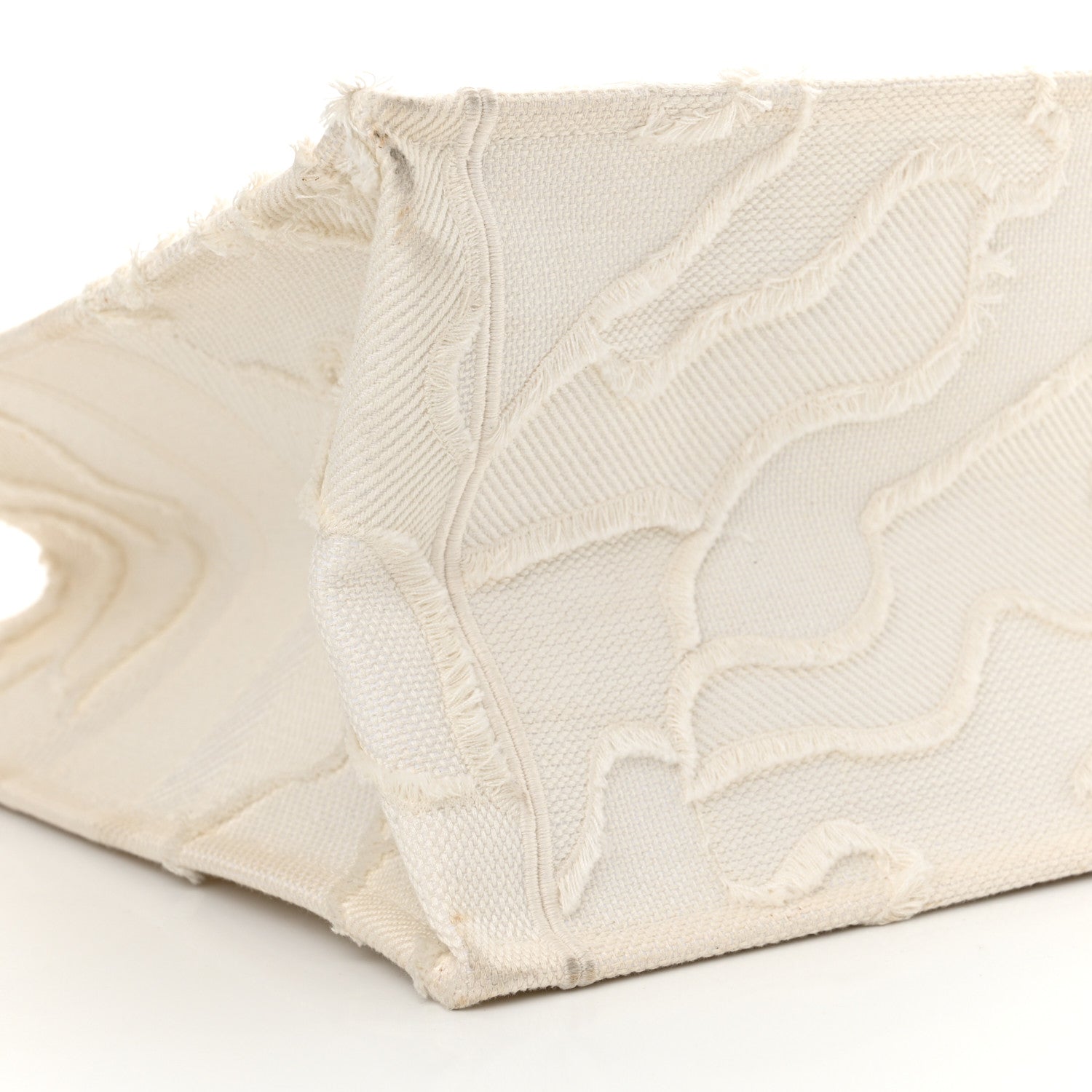 Christian Dior Canvas Embroidered Camouflage Large Book Tote White 9 of 22
